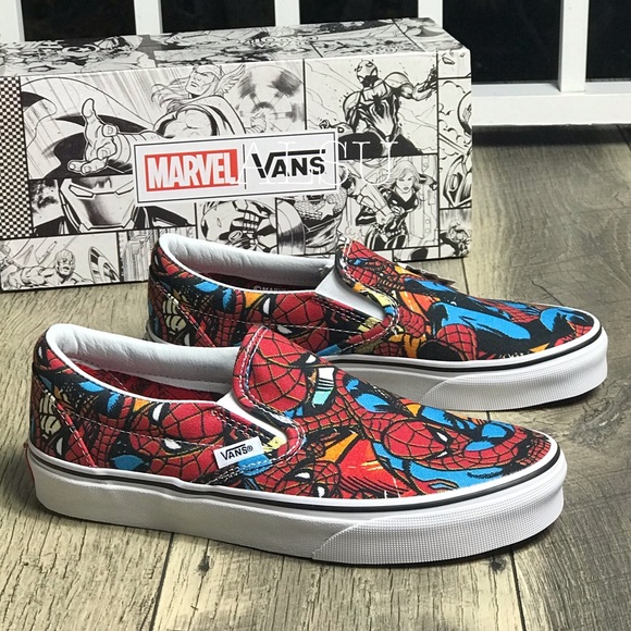 NWT VANS&Marvel Classic Slip ON Spider ManW AUTHEN - Picture 2 of 8